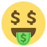 Money-Mouth Face Emoji 🤑 image - EmojiTwo style