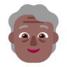 Older Person: Medium-Dark Skin Tone Emoji 🧓🏾 image - Microsoft Classic 2D style