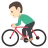 Person Biking: Light Skin Tone