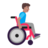 Man In Manual Wheelchair Facing Right: Medium Skin Tone
