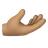 Palm Up Hand: Medium Skin Tone