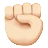 Raised Fist: Light Skin Tone