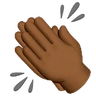 Clapping Hands: Medium-Dark Skin Tone Emoji 👏🏾 image - Huawei Harmony OS style