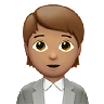 Office Worker: Medium Skin Tone Emoji 🧑🏽‍💼 image - Apple style