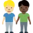 Men Holding Hands: Medium-Light Skin Tone, Dark Skin Tone