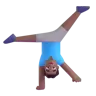 Man Cartwheeling: Medium-Dark Skin Tone Emoji 🤸🏾‍♂️ image - Microsoft 3D Fluent style