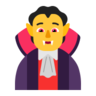 Vampir Emoji 🧛 image - Microsoft Classic 2D style