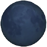 Símbolo da lua nova Emoji 🌑 image - Apple style