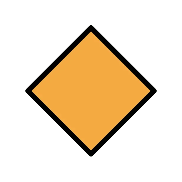 Diamante Laranja Grande