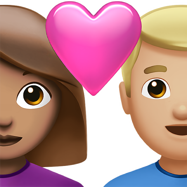 Couple With Heart: Woman, Man, Medium Skin Tone, Medium-Light Skin Tone