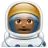 Man Astronaut: Medium-Dark Skin Tone