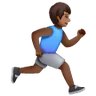 Man Running Facing Right: Medium-Dark Skin Tone Emoji 🏃🏾‍♂️‍➡️ image - Samsung style