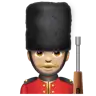 Guard: Medium-Light Skin Tone Emoji 💂🏼 image - WhatsApp style
