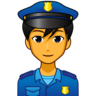 Man Police Officer Emoji 👮‍♂️ image - Emojidex style