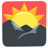 山上日出 Emoji 🌄 image - Facebook Messenger (2016) style