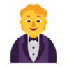 Эмодзи Мужчина в смокинге 🤵 image - Microsoft Classic 2D style