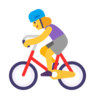 Woman Biking Emoji 🚴‍♀️ image - Microsoft Classic 2D style