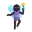 Woman Fairy: Dark Skin Tone