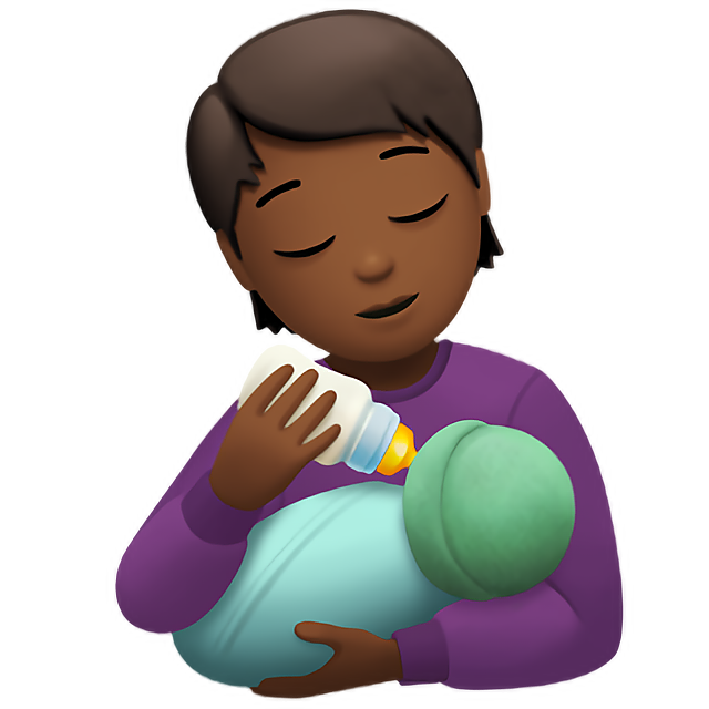 Person Feeding Baby: Medium-Dark Skin Tone