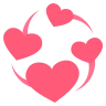 Corazones giratorios Emoji 💞 image - EmojiTwo style