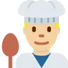 Man Cook: Medium-Light Skin Tone Emoji 👨🏼‍🍳 image - Twitter / X (Twemoji) style
