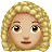 Woman: Medium-Light Skin Tone, Curly Hair