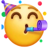 Visage avec corne et chapeau de fête Emoji 🥳 image - Huawei Harmony OS style