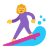 Woman Surfing Emoji 🏄‍♀️ image - Microsoft Classic 2D style