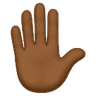 Raised Hand: Medium-Dark Skin Tone Emoji ✋🏾 image - Huawei Harmony OS style