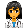 Woman Health Worker Emoji 👩‍⚕️ image - Emojidex style