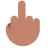 Middle Finger: Medium Skin Tone