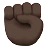 Raised Fist: Dark Skin Tone