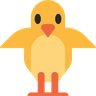 Emoji Pătuț cu fața în față 🐥 image - Skype style