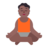 Person In Lotus Position: Medium-Dark Skin Tone