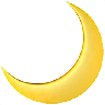 Crescent Moon Emoji 🌙 image - Apple style