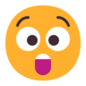 Emoji Fața uluită 😲 image - Microsoft Classic 2D style