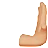 Rightwards Pushing Hand: Medium-Light Skin Tone