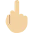 Middle Finger: Medium-Light Skin Tone