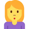 Woman Pouting Emoji 🙎‍♀️ image - Twitter / X (Twemoji) style