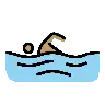 Person Swimming: Medium Skin Tone Emoji 🏊🏽 image - OpenMoji style