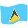 Flag: St. Lucia Emoji 🇱🇨 image - Facebook Messenger (2016) style