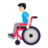 Man In Manual Wheelchair: Light Skin Tone