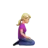 Woman Kneeling Facing Right: Medium-Light Skin Tone