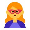 Woman Superhero Emoji 🦸‍♀️ image - Tossface style