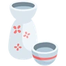Эмодзи Бутылка сакэ и чашка 🍶 image - Facebook Messenger (2016) style