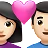 Couple With Heart: Woman, Man, Light Skin Tone