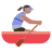 Woman Rowing Boat: Medium Skin Tone