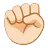 Raised Fist: Light Skin Tone