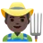 Man Farmer: Dark Skin Tone