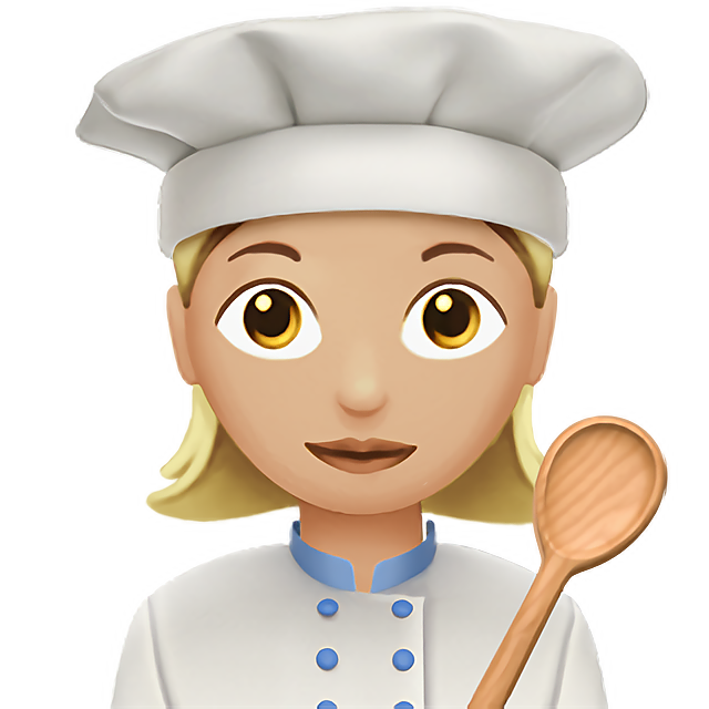 Woman Cook: Medium-Light Skin Tone